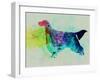 Gordon Setter Watercolor-NaxArt-Framed Art Print