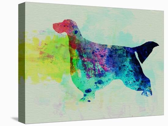 Gordon Setter Watercolor-NaxArt-Stretched Canvas