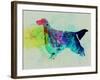 Gordon Setter Watercolor-NaxArt-Framed Art Print