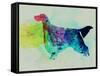 Gordon Setter Watercolor-NaxArt-Framed Stretched Canvas