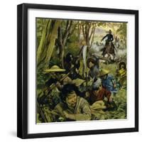 Gordon Was Sent to China, Where Guerilla Warfare Was a Daily Risk-Alberto Salinas-Framed Giclee Print