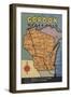 Gordon, Wisconsin - Large Letter Scenes-Lantern Press-Framed Art Print