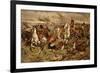 Gordons and Greys to the Front! Incident at Waterloo-Stanley Berkeley-Framed Giclee Print