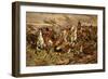 Gordons and Greys to the Front! Incident at Waterloo-Stanley Berkeley-Framed Giclee Print