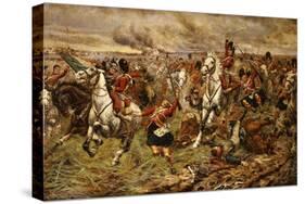 Gordons and Greys to the Front, Incident at Waterloo-Stanley Berkeley-Stretched Canvas
