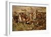 Gordons and Greys to the Front, Incident at Waterloo-Stanley Berkeley-Framed Giclee Print