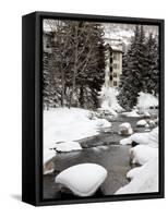 Gore Creek, Vail Ski Resort, Rocky Mountains, Colorado, United States of America, North America-Richard Cummins-Framed Stretched Canvas