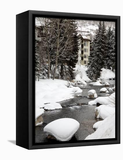 Gore Creek, Vail Ski Resort, Rocky Mountains, Colorado, United States of America, North America-Richard Cummins-Framed Stretched Canvas