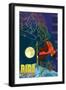 Gore Mountain, New York - Timelapse Snowboarder-Lantern Press-Framed Art Print