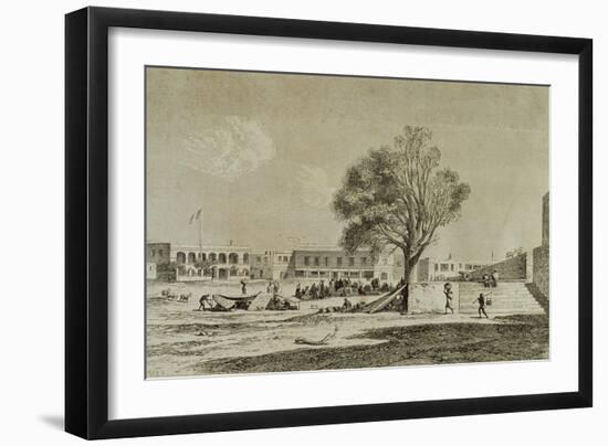 Goree Island, Senegal, in the 1860s, Engraved by Charles Maurand-null-Framed Giclee Print