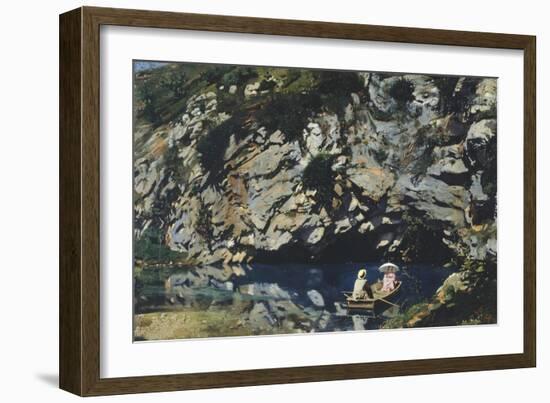Gorgazzo River Springs, 1872-Luigi Nono-Framed Giclee Print