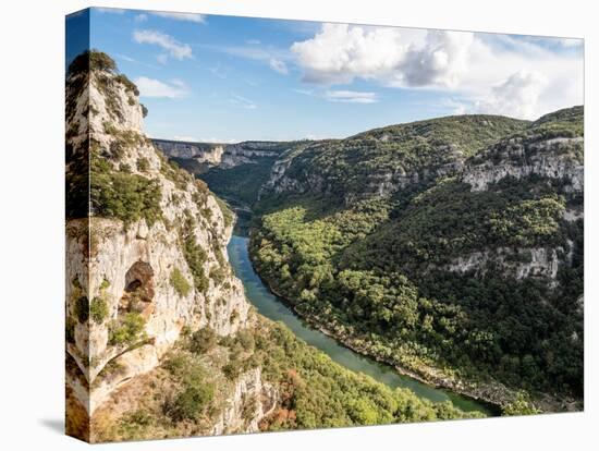 Gorge de l'Ardeche, River Ardeche, Auvergne-Rhone-Alpes, France, Europe-Jean Brooks-Stretched Canvas