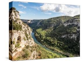 Gorge de l'Ardeche, River Ardeche, Auvergne-Rhone-Alpes, France, Europe-Jean Brooks-Stretched Canvas
