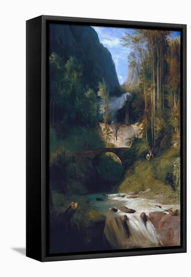 Gorge Near Amalfi, 1831-Carl Blechen-Framed Stretched Canvas