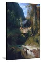 Gorge Near Amalfi, 1831-Carl Blechen-Stretched Canvas