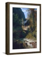 Gorge Near Amalfi, 1831-Carl Blechen-Framed Giclee Print