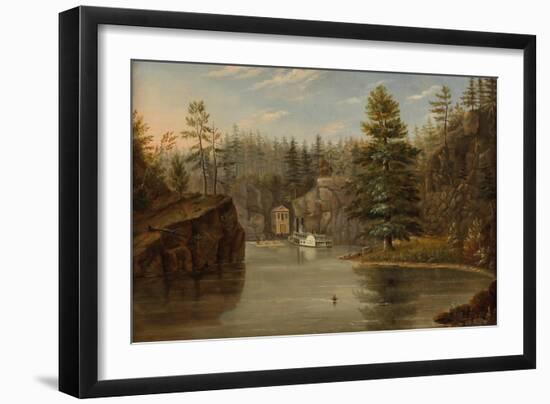 Gorge of the St. Croix, 1847-Henry Lewis-Framed Giclee Print