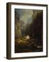 Gorge with Farmhouse at a Stream, about 1875/80-Carl Spitzweg-Framed Giclee Print