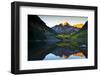 Gorgeous Fall Sunrise at Maroon Bells, Aspen, Colorado-Brad Beck-Framed Photographic Print