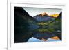 Gorgeous Fall Sunrise at Maroon Bells, Aspen, Colorado-Brad Beck-Framed Photographic Print