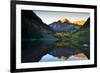 Gorgeous Fall Sunrise at Maroon Bells, Aspen, Colorado-Brad Beck-Framed Photographic Print