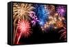 Gorgeous Fireworks Display-Smileus-Framed Stretched Canvas