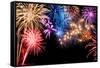 Gorgeous Fireworks Display-Smileus-Framed Stretched Canvas