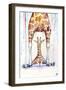 Gorgeous Giraffes (Rain)-Marc Allante-Framed Premium Giclee Print