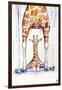 Gorgeous Giraffes (Rain)-Marc Allante-Framed Giclee Print