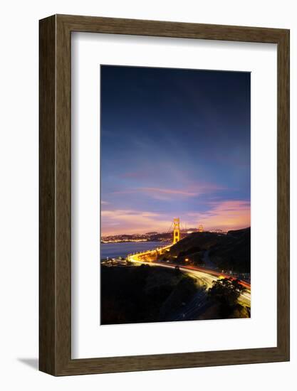 Gorgeous Sky East View Beautiful Golden Gate Bridge, San Francisco Cityscape-Vincent James-Framed Photographic Print