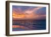 Gorgeous Sunset over Ocean, Panorama of Tropical Island, Maldives-Maryna Patzen-Framed Photographic Print