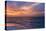 Gorgeous Sunset over Ocean, Panorama of Tropical Island, Maldives-Maryna Patzen-Stretched Canvas
