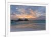 Gorgeous Sunset over the Ocean. Panorama of Tropical Island. Maldives-Maryna Patzen-Framed Photographic Print