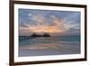 Gorgeous Sunset over the Ocean. Panorama of Tropical Island. Maldives-Maryna Patzen-Framed Photographic Print