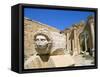 Gorgon Head, Severan Forum, Leptis Magna, UNESCO World Heritage Site, Tripolitania, Libya-Sergio Pitamitz-Framed Stretched Canvas