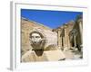 Gorgon Head, Severan Forum, Leptis Magna, UNESCO World Heritage Site, Tripolitania, Libya-Sergio Pitamitz-Framed Photographic Print