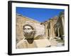 Gorgon Head, Severan Forum, Leptis Magna, UNESCO World Heritage Site, Tripolitania, Libya-Sergio Pitamitz-Framed Photographic Print