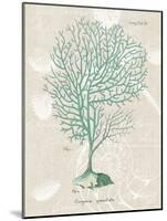 Gorgonia Granulata on Linen Sea Foam-Wild Apple Portfolio-Mounted Art Print