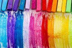 Colorful Chalk Pastels - Education, Arts,Creative, Back To School-Gorilla-Photographic Print