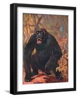 Gorilla, Cuthbert Swan-Cuthbert Swan-Framed Art Print