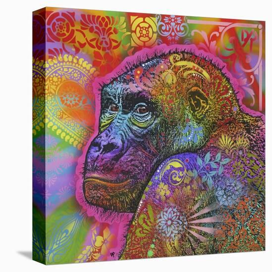 Gorilla, Monkeys, Chimp, Pop Art, Animals, Looking over your shoulder, Stencils, Colorful-Russo Dean-Stretched Canvas