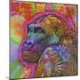 Gorilla, Monkeys, Chimp, Pop Art, Animals, Looking over your shoulder, Stencils, Colorful-Russo Dean-Mounted Premium Giclee Print