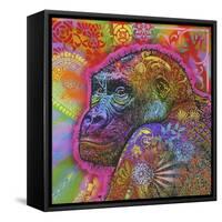 Gorilla, Monkeys, Chimp, Pop Art, Animals, Looking over your shoulder, Stencils, Colorful-Russo Dean-Framed Stretched Canvas