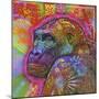 Gorilla, Monkeys, Chimp, Pop Art, Animals, Looking over your shoulder, Stencils, Colorful-Russo Dean-Mounted Giclee Print