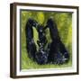 Gorilla Playing with Baby-David Nockels-Framed Giclee Print