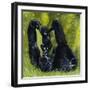 Gorilla Playing with Baby-David Nockels-Framed Giclee Print