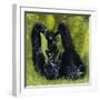 Gorilla Playing with Baby-David Nockels-Framed Giclee Print