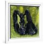 Gorilla Playing with Baby-David Nockels-Framed Giclee Print