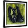 Gorilla Playing with Baby-David Nockels-Framed Giclee Print