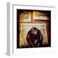 Gorilla Stamp-Jean-François Dupuis-Framed Art Print